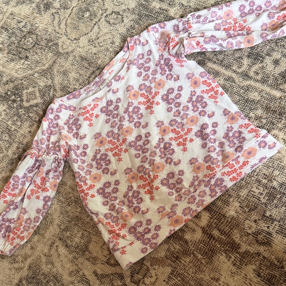 Kate Quinn Floral Sweatshirt - Pink and Purple